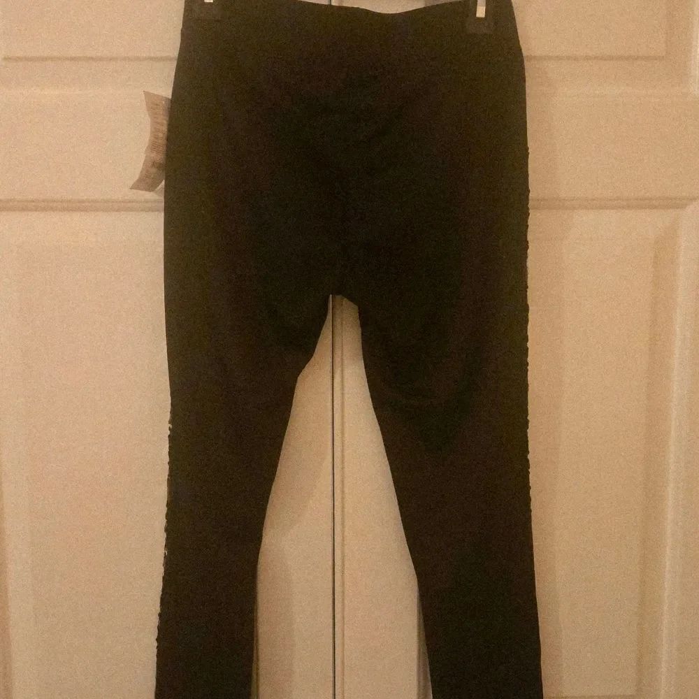 Nordstrom Black Sequin Leggings - Picture 9 of 10